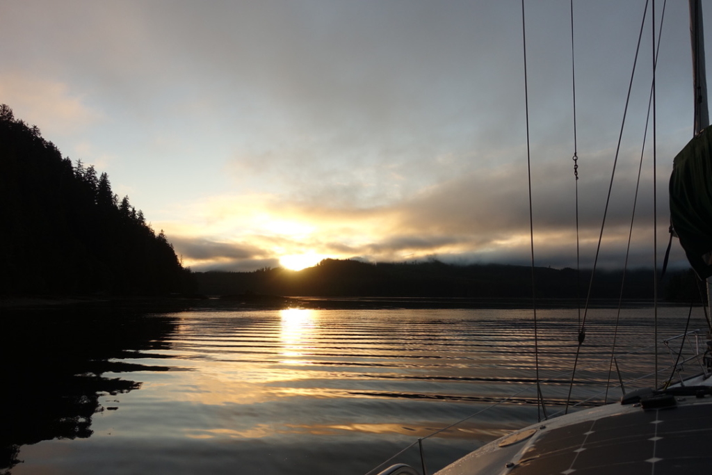 Approaching Blue Lip Cove, Broughton Archipelago